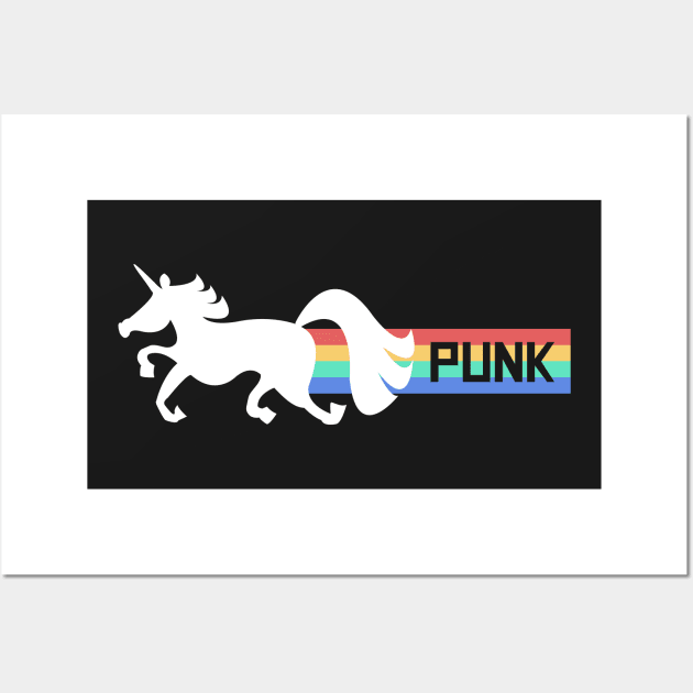 Random Punk Rock Unicorn Wall Art by MeatMan